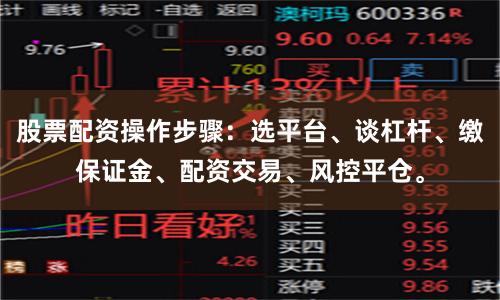 股票配资操作步骤：选平台、谈杠杆、缴保证金、配资交易、风控平仓。